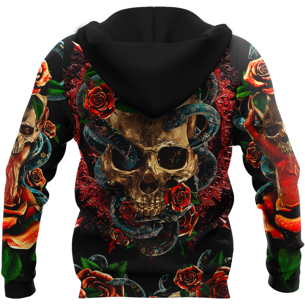 Love Skull red 3D all over printed for man and women QB06052002