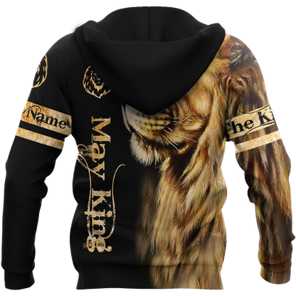 Custom Name May King Lion  3D All Over Printed Unisex Shirts