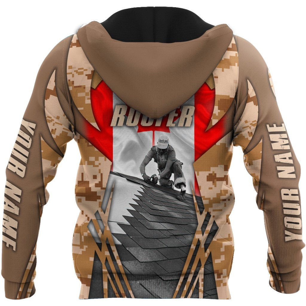 Premium Unisex All Over Printed Personalized Canadian Roofer Shirts MEI