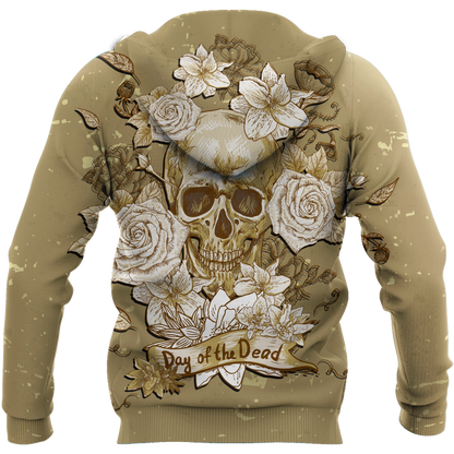 Skull day of the dead 3D all over printed for man and women QB05272003 - Amaze Style™-Apparel