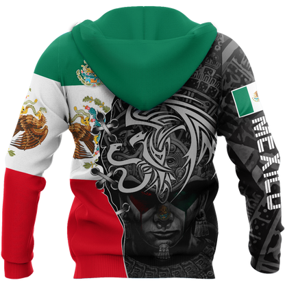 Mexico Aztec 3D All Over Printed Shirts For Men and Women