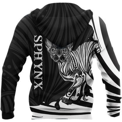 Sphynx cat tattoos 3D All Over Printed shirt & short for men and women PL