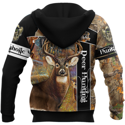 Version 2 Huntaholic - Deer Hunting 3D All Over Printed Shirts For Men And Woman