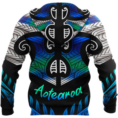 Aoteatoa New Zealand Maori 3d all over printed shirt and short for man and women