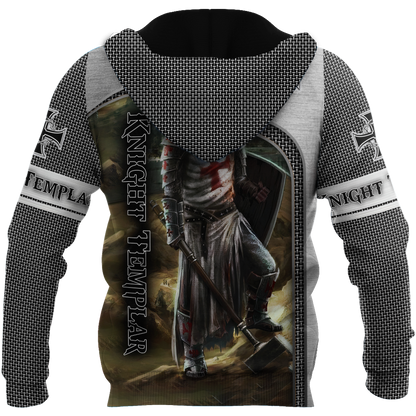 Premium Knight Templar Iron Pattern All Over Printed Shirts For Men And Women MEI