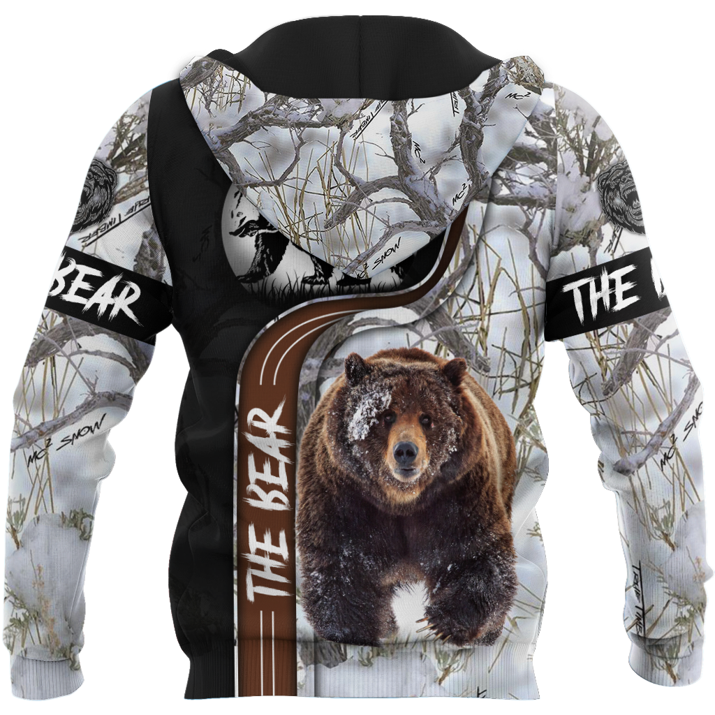 All Over Printed Bear Hoodie VP02102001-MEI