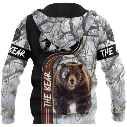 All Over Printed Bear Hoodie VP02102001-MEI