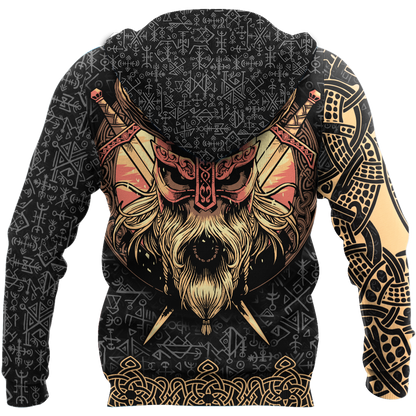 Love Skull Viking 3D all over printed for man and women QB06062004