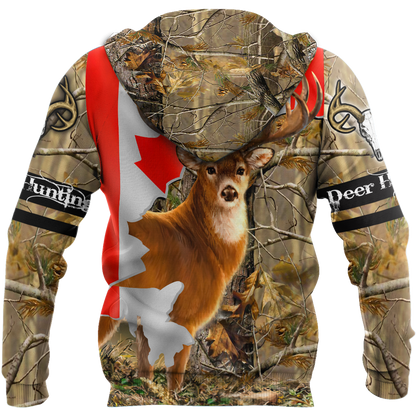 Deer Hunting Canada 3D All Over Printed Shirts For Men HHT31082001-LAM