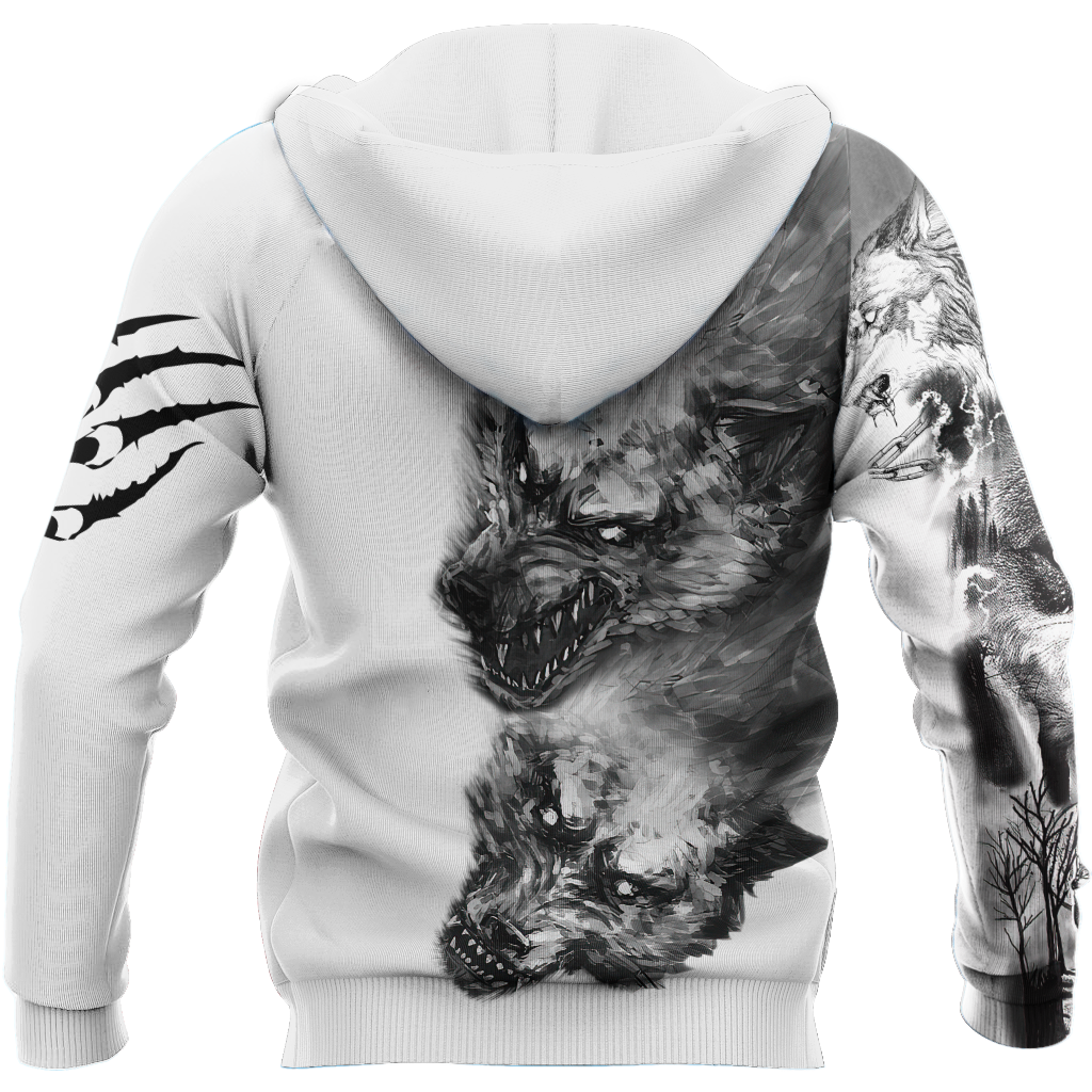 Tattoo Wolf 3D All Over Printed Hoodie For Men and Women MH2310202ST