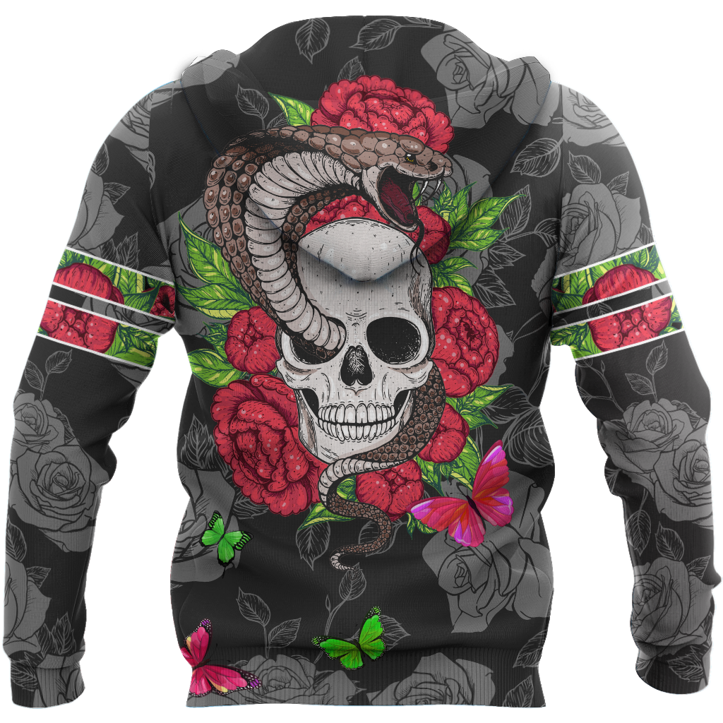 Snake love Skull red 3D all over printed for man and women QB05312003