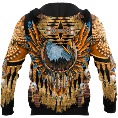 Eagle Dreamcatcher Native American Hoodie 3D All Over Printed Shirts LAM2022091-LAM