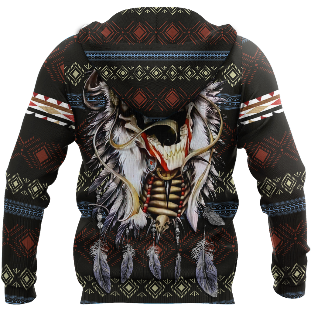 Love skull native 3D all over printed for man and women QB06122002