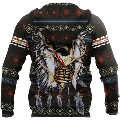 Love skull native 3D all over printed for man and women QB06122002
