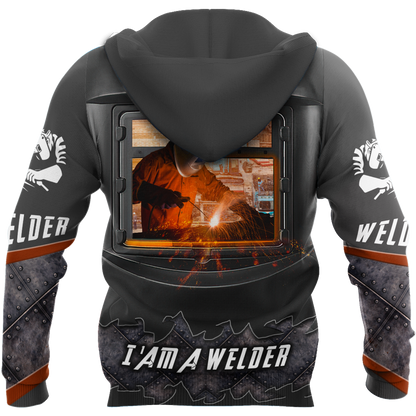 Awesome Welder All Over Printed Hoodie MEI