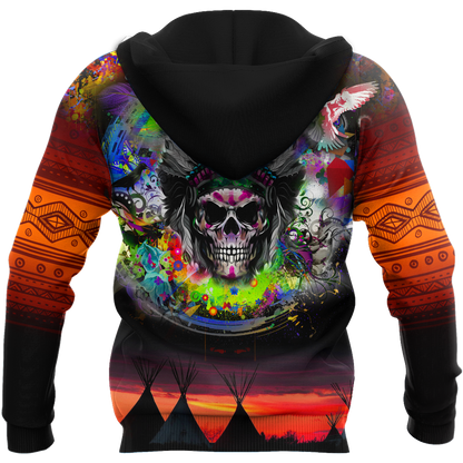 Love Skull native 3D all over printed for man and women QB06082002