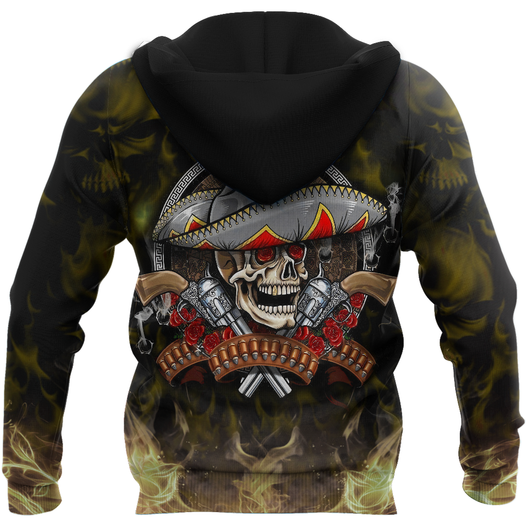All Over Printe Beautiful Mexico Day Of The Dead Hoodie