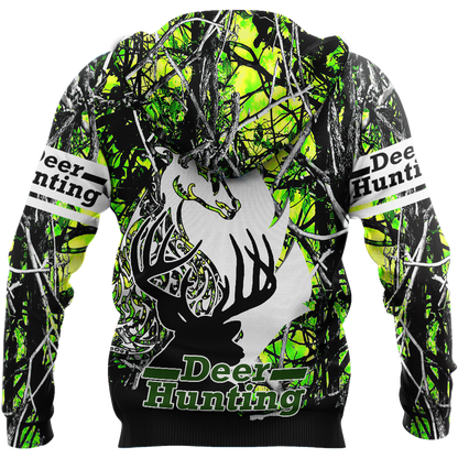 Light Green Deer Hunting 3D All Over Printed Shirts For Men HHT10092029-LAM