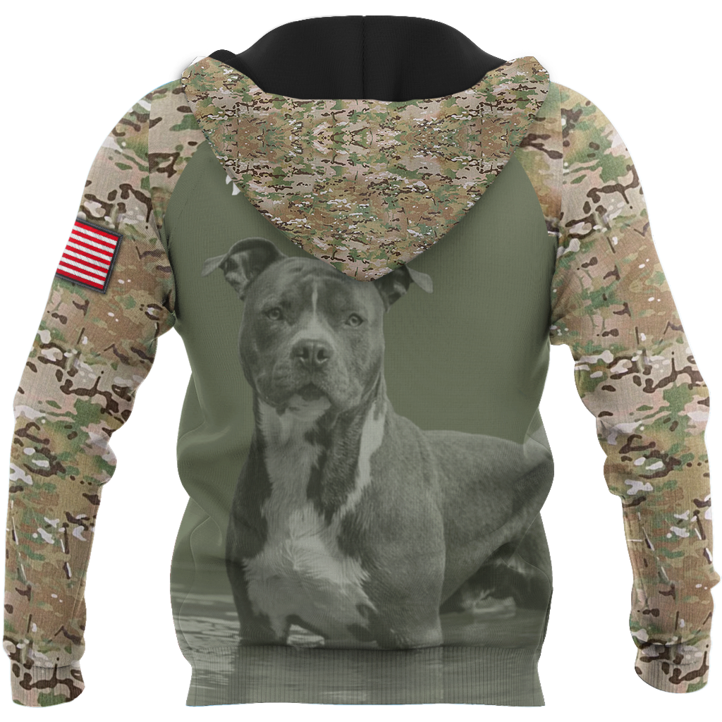 Pit Bull Camo Hoodie Shirt for Men and Women TN04102003