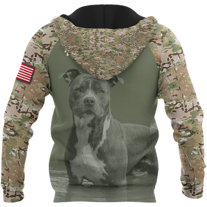 Pit Bull Camo Hoodie Shirt for Men and Women TN04102003