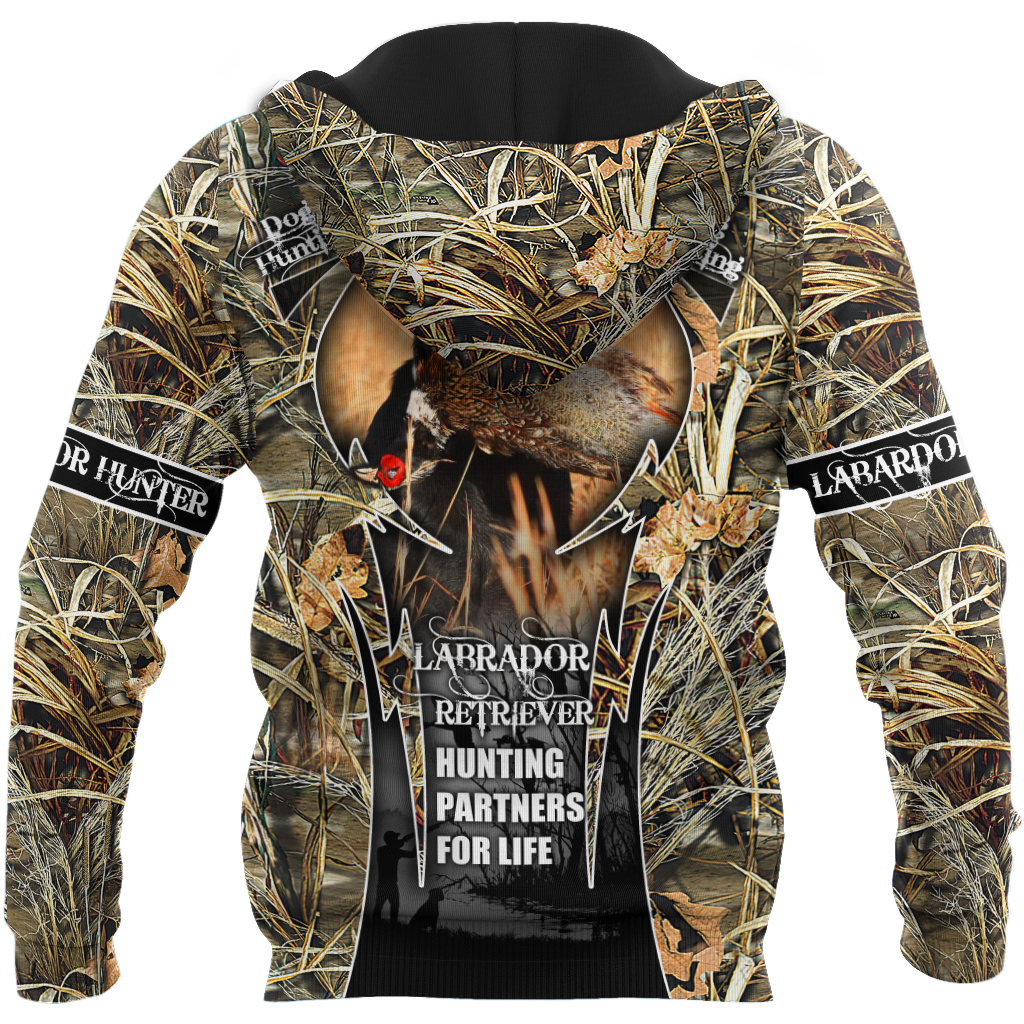 Hunting Labrador 3D Over Printed Unisex Deluxe Hoodie ML