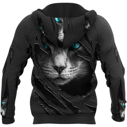 Hiden Cat Black cat 3D printed shirts for men and women