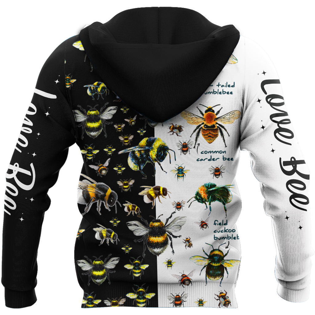 Beautiful Love Bee Hoodie For Men And Women