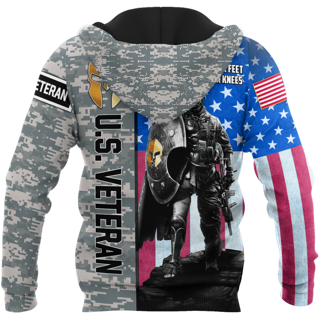 Spartan Soldier US Veteran 3D All Over Printed Shirt Hoodie MP21082020