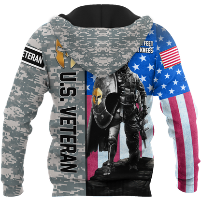 Spartan Soldier US Veteran 3D All Over Printed Shirt Hoodie MP21082020