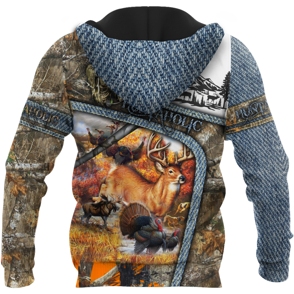 Huntaholic 3D Over Printed Unisex Deluxe Hoodie