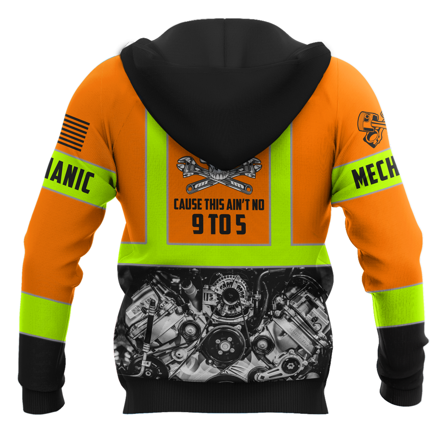 Mechanic Not For The Weak 3D All Over Printed Hoodie For Men and Women TN