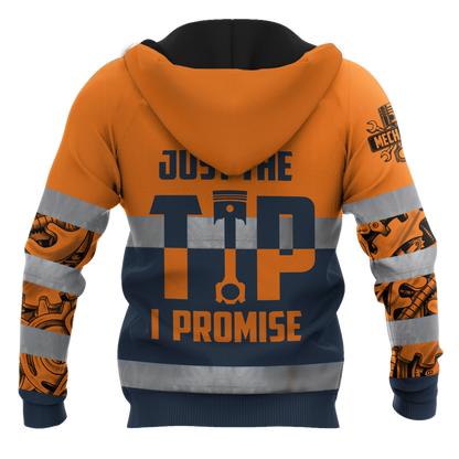 Mechanic 3D All Over Printed Hoodie For Men and Women TN