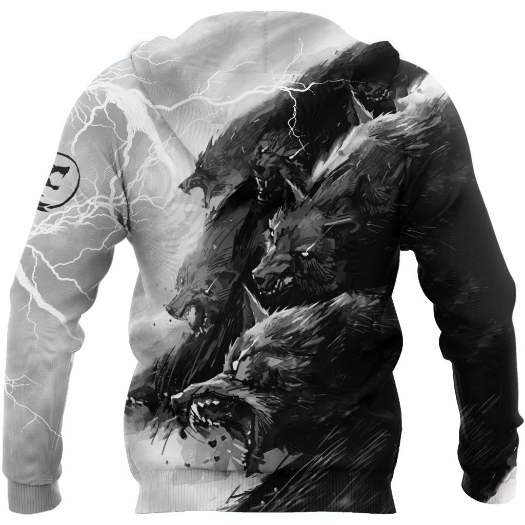Night Wolf 3D All Over Printed Hoodie For Men and Women VP08092001