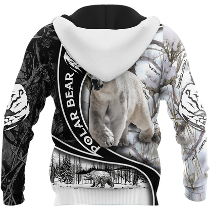 All Over Printed Polar Bear Hoodie VP03102001-MEI