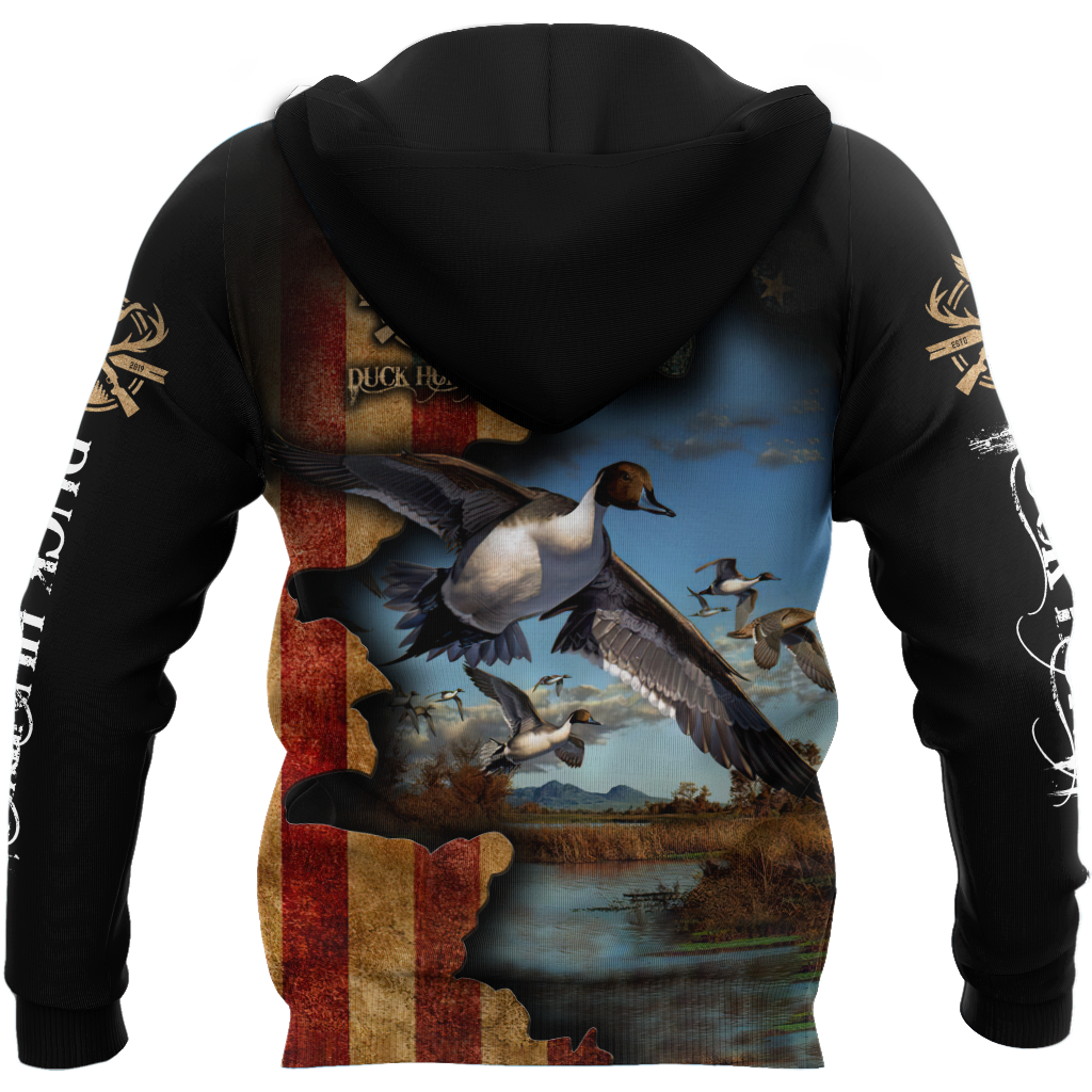 Pheasant Hunting Camo 3D Over Printed Unisex Deluxe Hoodie ML