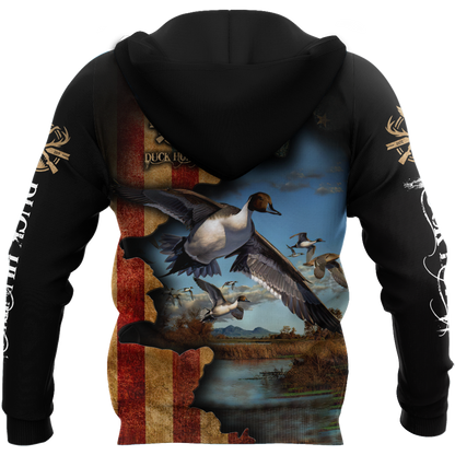 Pheasant Hunting Camo 3D Over Printed Unisex Deluxe Hoodie ML