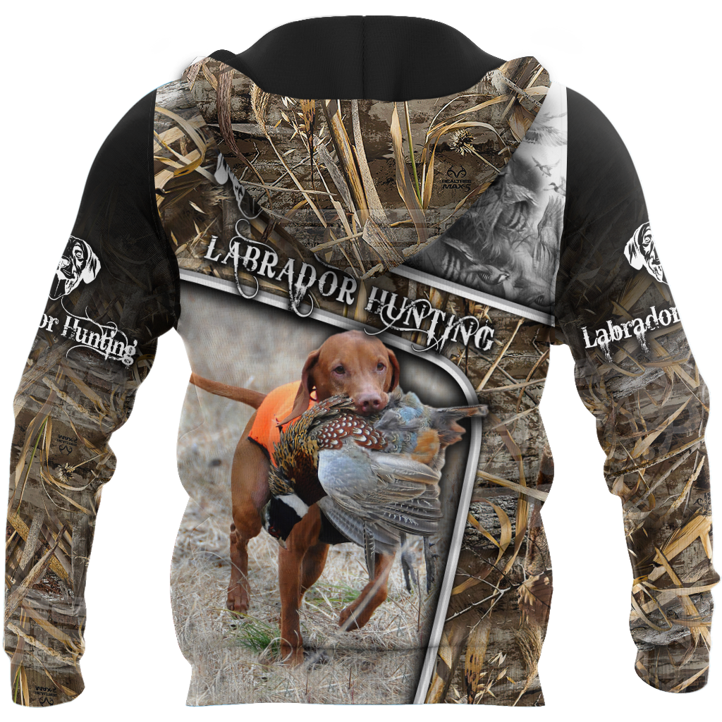 Labrador Hunting 3D Over Printed Unisex Deluxe Hoodie ML