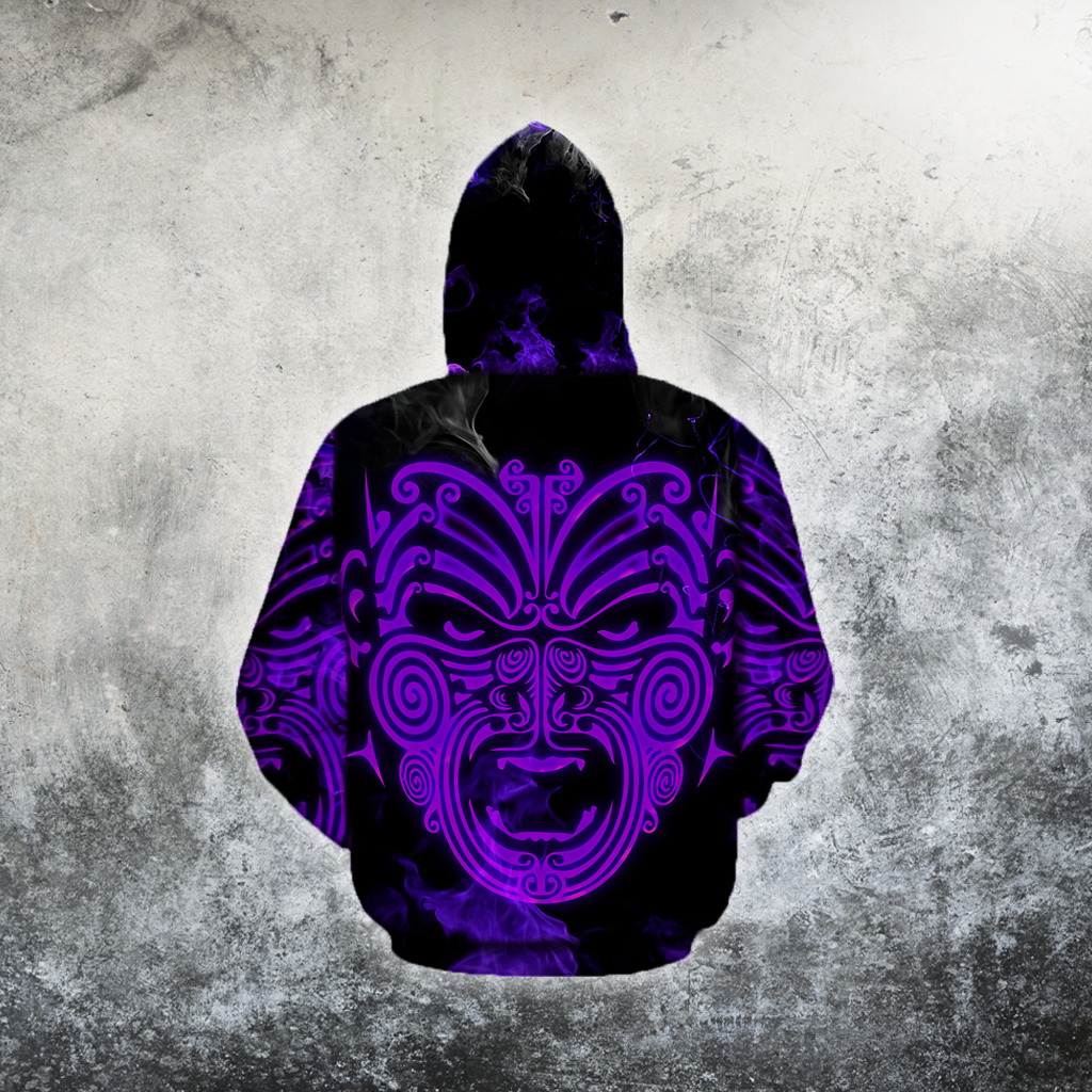 Maori moko manaia new zealand 3d all over printed shirt and short for man and women MH0407201