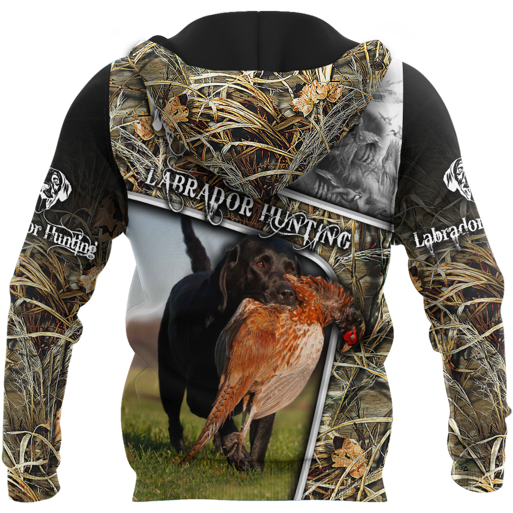 Labrador Hunting 3D Over Printed Unisex Deluxe Hoodie ML