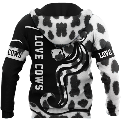 Love Dairy Cattle 3D All Over Printed Shirts For Men And Woman