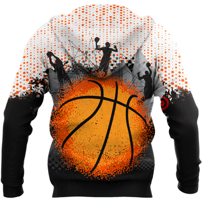 Basketball Love 3D All Over Printed Hoodie Shirt by SUN MH1706201S