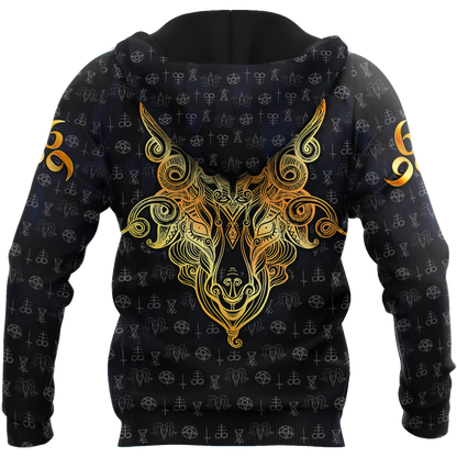 Satanic Tribal 3D All Over Printed Hoodie Shirts For Men And Women JJ25052003-Apparel-MP-Hoodie-S-Vibe Cosy™