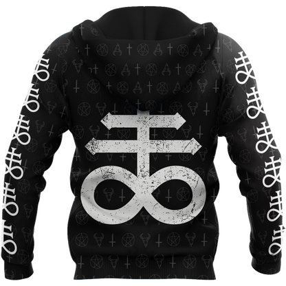 Satanic Tribal 3D All Over Printed Hoodie JJ09062003