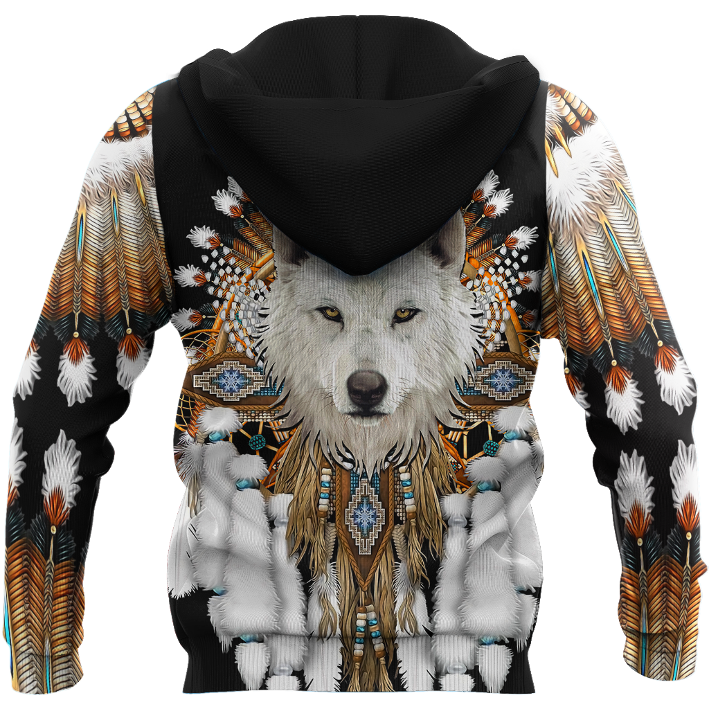 Native American Wolf 3D All Over Printed Shirts MP18052002 - Amaze Style™-Apparel