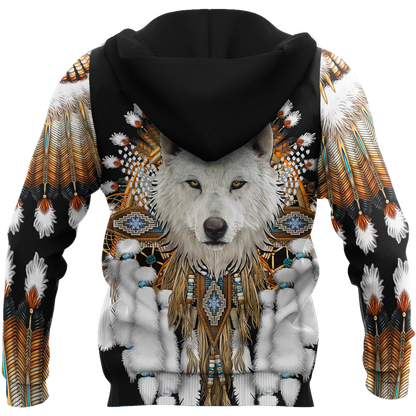 Native American Wolf 3D All Over Printed Shirts MP18052002 - Amaze Style™-Apparel
