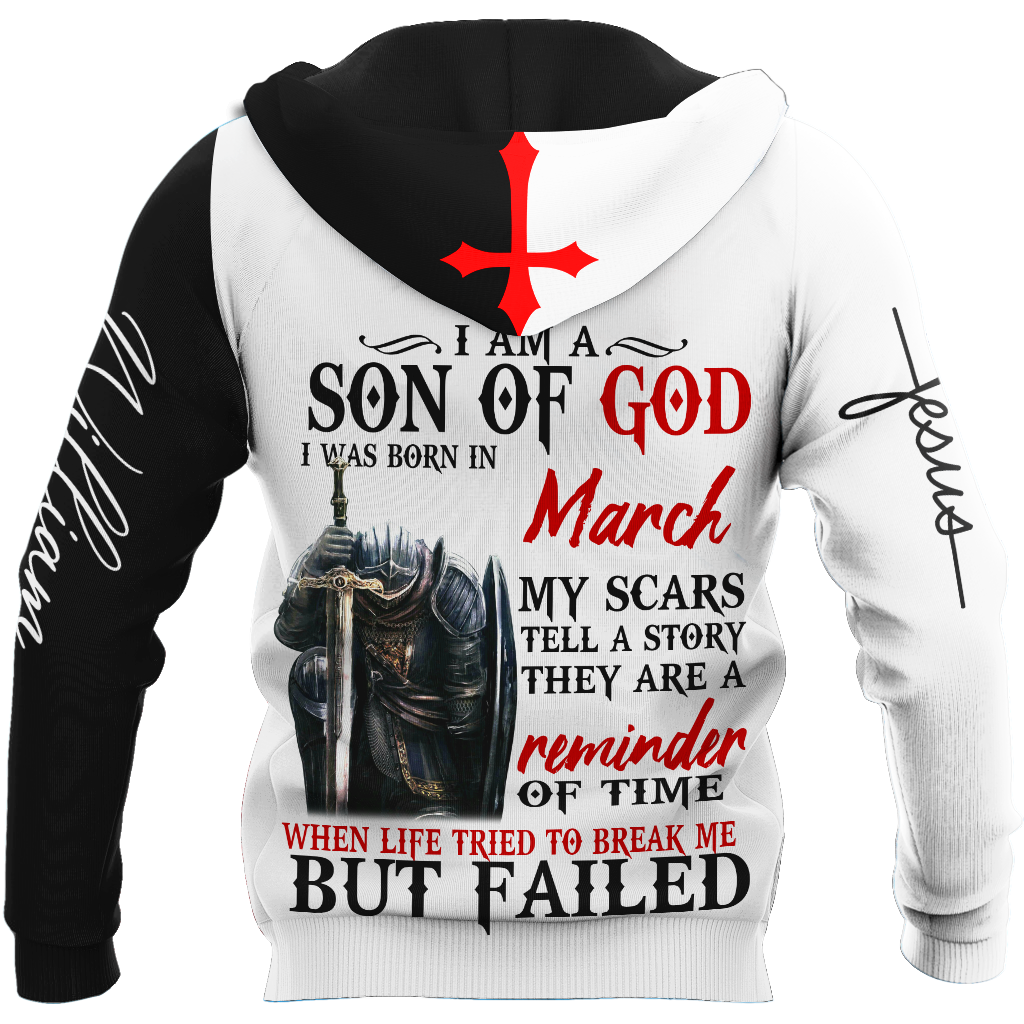 March - Son of God Custome Name 3D All Over Printed Shirts For Men and Women MH141120S3
