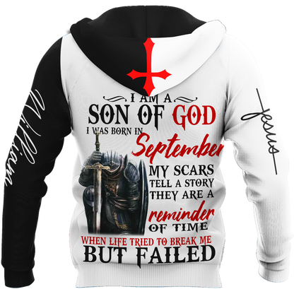 September Guy - Son of God Custome Name 3D All Over Printed Shirts For Men and Women MH141120S9
