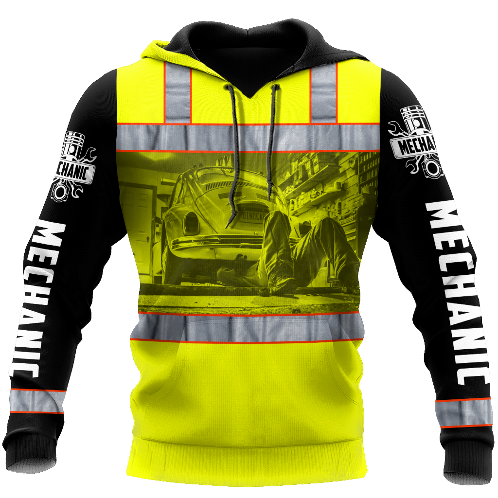 Mechanic 3D All Over Printed Hoodie For Men and Women TN