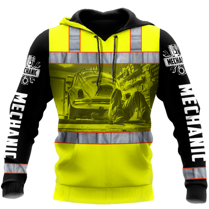 Mechanic 3D All Over Printed Hoodie For Men and Women TN