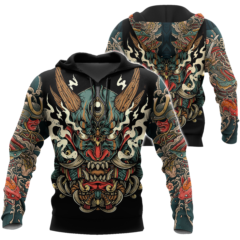 Samurai Tattoo Art Hoodie T Shirt For Men and Women HAC220602-NM-Apparel-NM-Hoodie-S-Vibe Cosy™